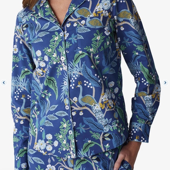 NEW Company Store Poplin Women’s PJ Set - Peacock - Picture 5 of 6